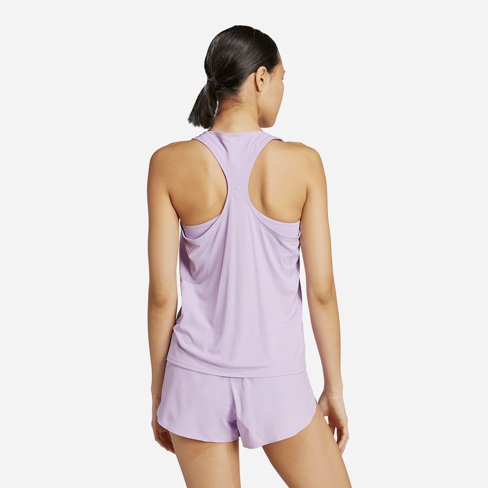 adidas - Áo thun ba lỗ chạy bộ Nữ Women's Adidas Adizero Essentials Running Tank - Purple