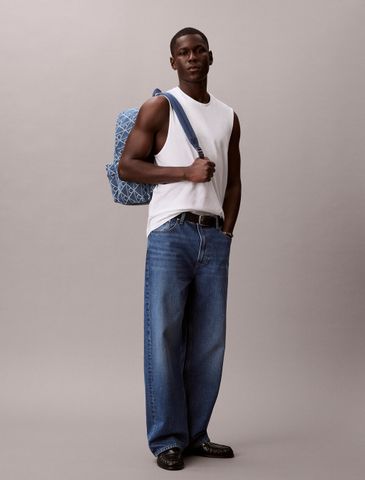 Calvin Klein - Ba Lô Nam Denim Logo Jacquard Backpack