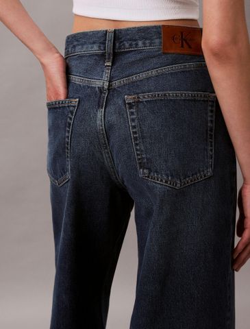 Calvin Klein - Quần jeans ống rộng nữ Premium Wide Leg Jeans