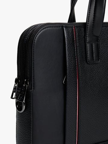 Tommy Hilfiger - Túi xách công sở nam Metal Logo Pebble Grain Laptop Bag - 4