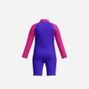 Speedo - Đồ bơi chống nắng bé gái Toddler Zip Sunsuit Blue Sun Protection