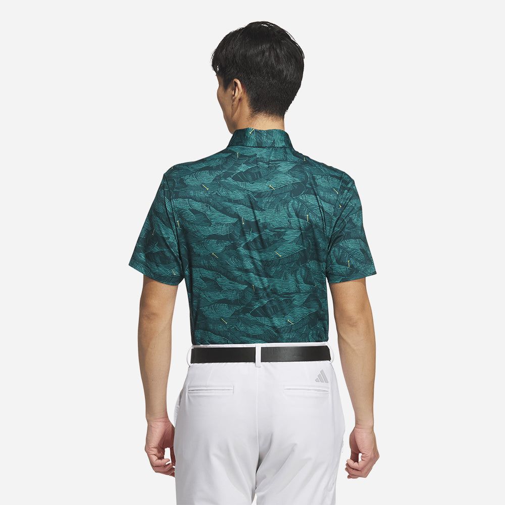 adidas - Áo thun có cổ đánh gôn Nam Men's Adidas Ultimate365 Graphic Allover Print Golf Polo - Blue