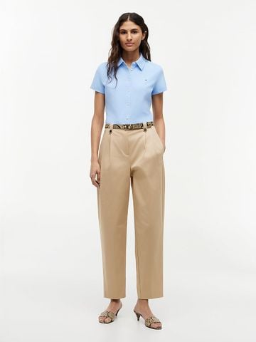 Tommy Hilfiger - Áo Sơ Mi Nữ 1985 Slim Fit Short Sleeve Shirt - 3