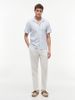 Tommy Hilfiger - Áo Sơ Mi Nam Linen Blend Textured Stripe Short Sleeve Shirt