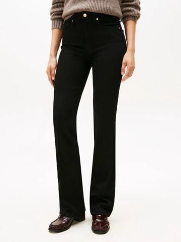 Tommy Hilfiger - Quần Jean dài Nữ Mid Rise Bootcut Black Jeans