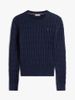 Tommy Hilfiger - Áo Sweater Nữ Cotton Cable Mid Gauge Crew Neck Long Sleeve Sweater