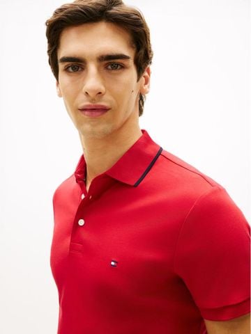 Tommy Hilfiger - Áo Thun Có Cổ Nam Liquid Cotton Tipped Slim Polo