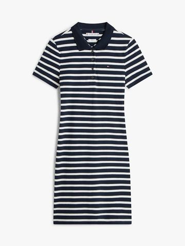 Tommy Hilfiger - Đầm Polo Nữ 1985 Slim Pique Polo Dress Short Sleeve