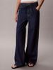Calvin Klein - Quần Jean Dài Nữ Contrast Stripe Low Rise Baggy