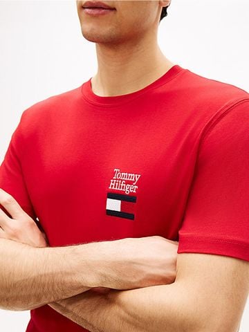 Tommy Hilfiger - Áo Thun Tay Ngắn Nam Brand Love Text Stack Tee