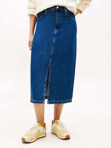 Tommy Hilfiger - Váy Jean Nữ Denim Emi Midi Straight Skirt HW