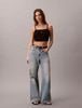 Calvin Klein - Áo Ba Lỗ Nữ Cropped Ribbed Cotton Cami Top