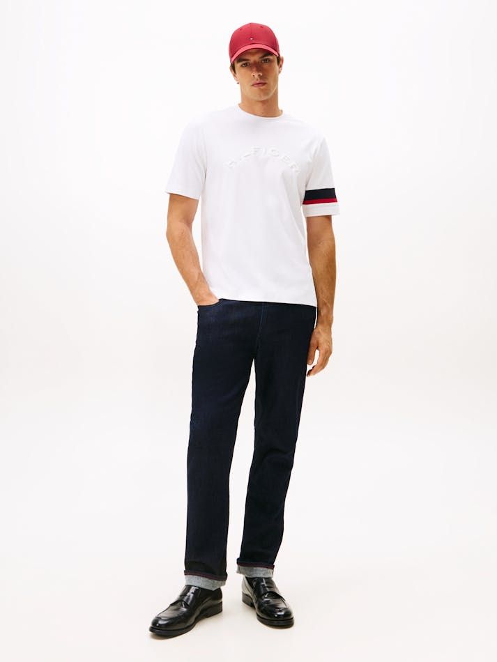 Tommy Hilfiger - Áo thun tay ngắn nam Colour-Blocked Sleeve Interlock Knit T-Shirt