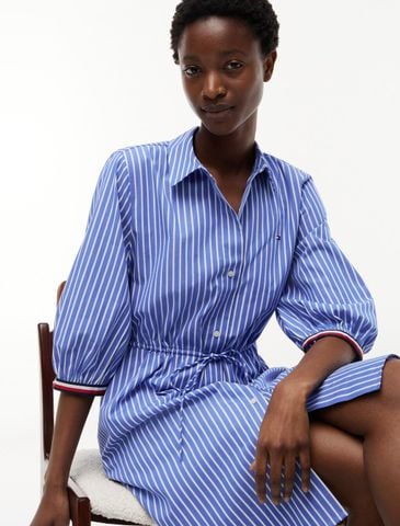 Tommy Hilfiger - Đầm Sơ Mi Nữ Poplin Relaxed Shirt Dress