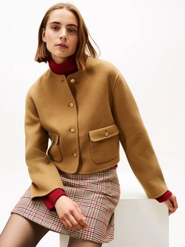 Tommy Hilfiger - Áo khoác dạ tay dài nữ Double-Faced Wool Blend Jacket - 2