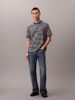 Calvin Klein - Áo Thun Tay Ngắn Nam Monogram Logo Stripe Relaxed T-Shirt