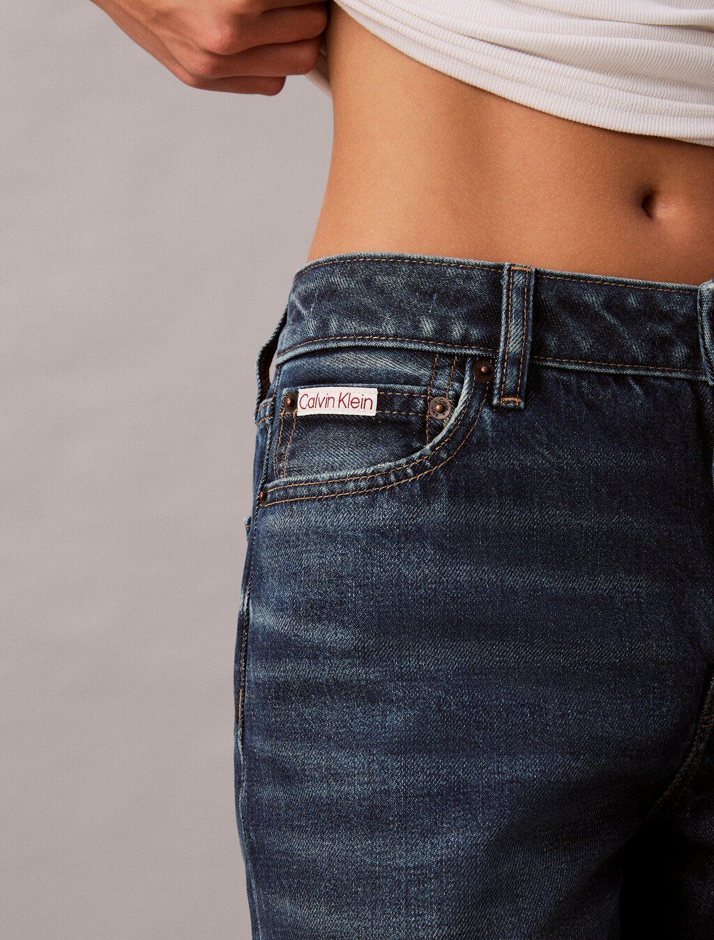 Calvin Klein - Quần jeans ống đứng nữ 90's Straight Jeans