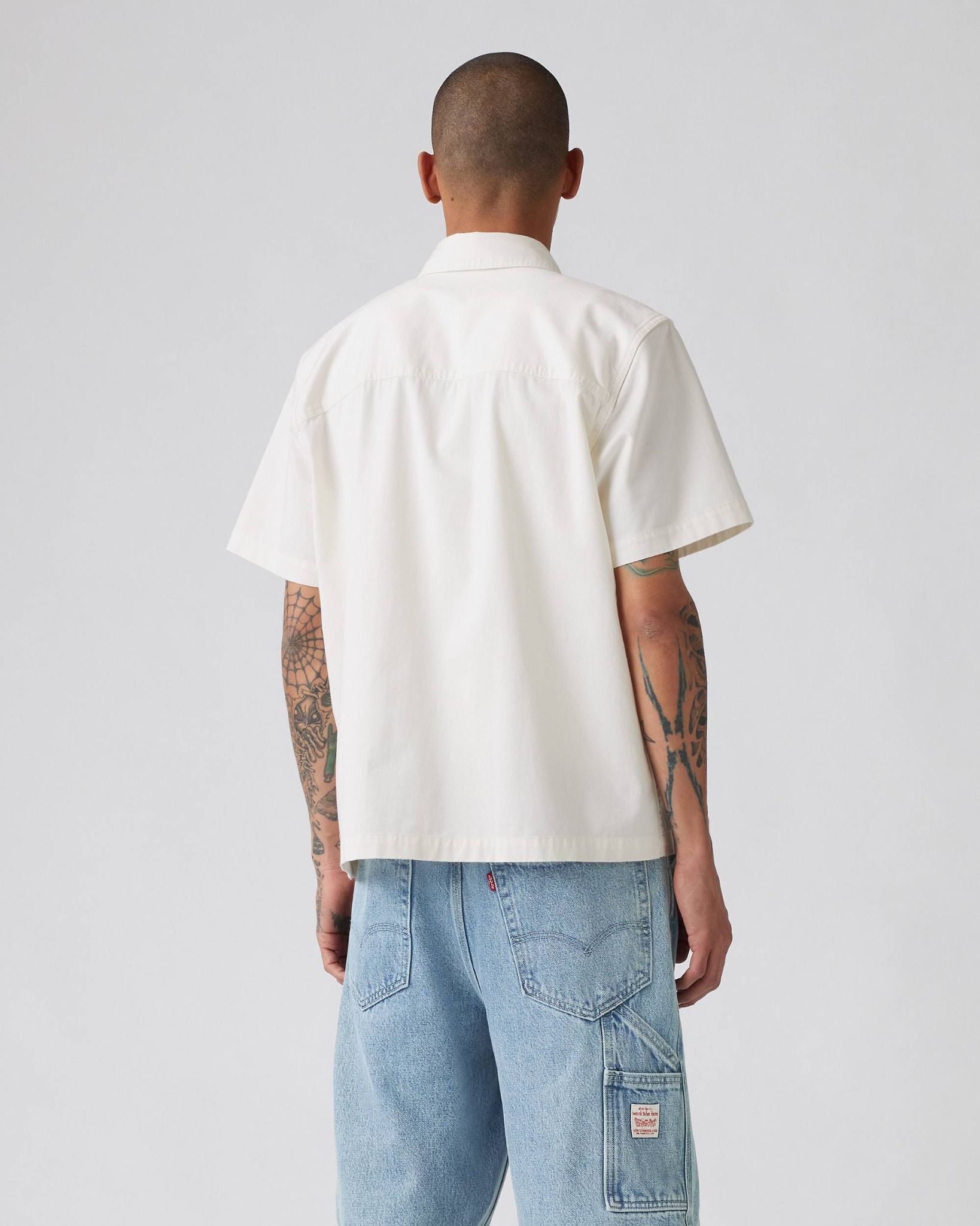 Levi's - Áo sơ mi tay ngắn nam Short-sleeve Dalton Workwear Shirt - White
