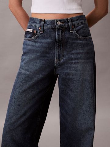 Calvin Klein - Quần jeans ống rộng nữ Premium Wide Leg Jeans