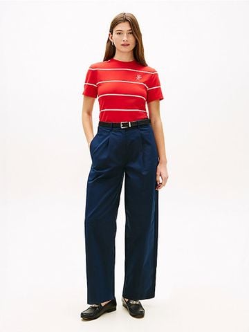 Tommy Hilfiger - Áo Thun Tay Ngắn Nữ TH Script Regular Crew-Neck Short Sleeve Tee