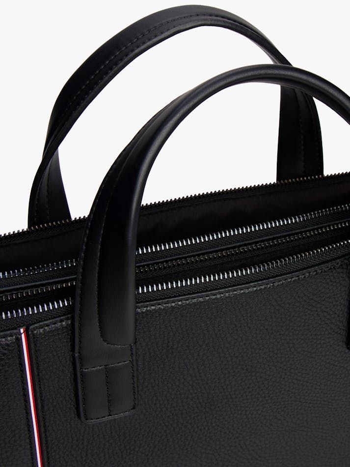 Tommy Hilfiger - Túi xách công sở nam Metal Logo Pebble Grain Laptop Bag