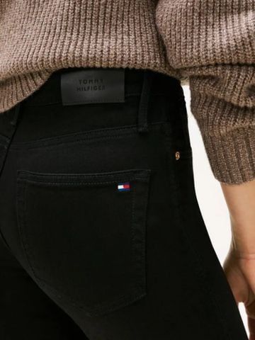 Tommy Hilfiger - Quần Jean dài Nữ Mid Rise Bootcut Black Jeans