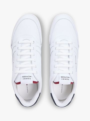 Tommy Hilfiger - Giày Sneakers Nam Contrast Heel Trainers With Leather