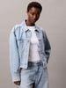 Calvin Klein - Áo khoác jeans nữ Monogram Logo Cropped Denim Jacket