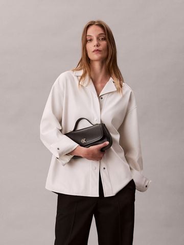 Calvin Klein - Túi xách nữ Monogram Logo Hardware Tote Bag - 4
