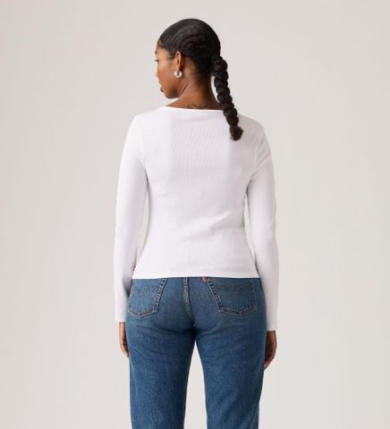 Levi's - Áo thun tay dài nữ Essential Square Neck Long Sleeve Tee