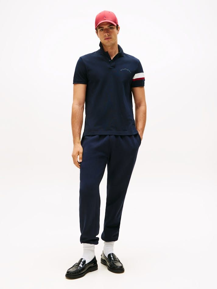 Tommy Hilfiger - Áo thun có cổ polo tay ngắn nam RWB Sleeve Tape Polo