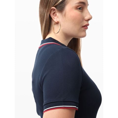 Tommy Hilfiger - Đầm nữ TH Tip Open Slim Polo Knee Dress - 3