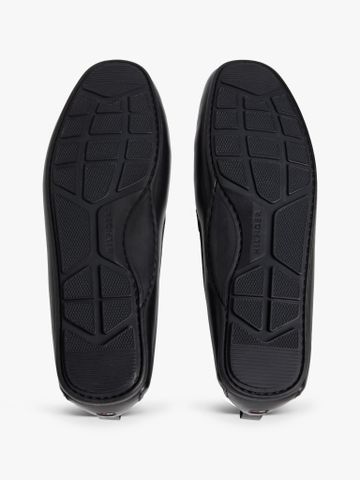 Tommy Hilfiger - Giày Thời Trang Nam Leather Textured Hardware Logo Driver Shoes