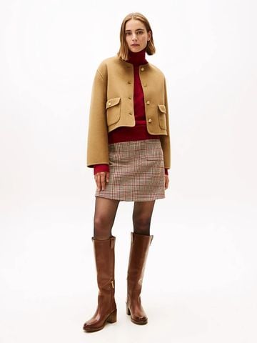 Tommy Hilfiger - Áo khoác dạ tay dài nữ Double-Faced Wool Blend Jacket - 3