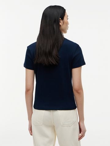 Tommy Hilfiger - Áo Polo Nữ Slim Fit Gold-Tone Button Polo Shirt