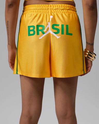 Nike - Quần Ngắn Thể Thao Nữ Jordan Brooklyn Women's Knit Brazil Shorts - 3