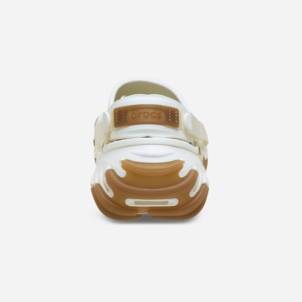 Crocs - Xăng đan nam nữ Echo Gum Ro Clog Chalk Lifestyle