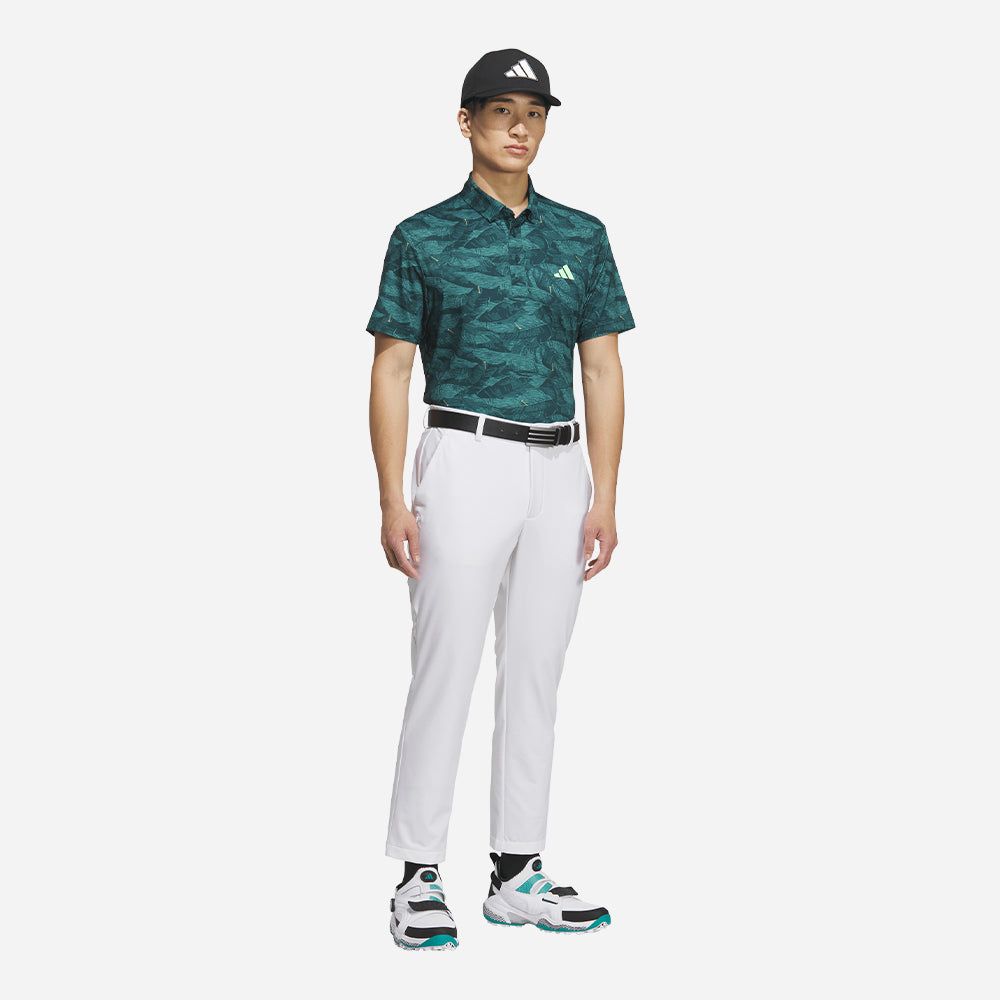 adidas - Áo thun có cổ đánh gôn Nam Men's Adidas Ultimate365 Graphic Allover Print Golf Polo - Blue