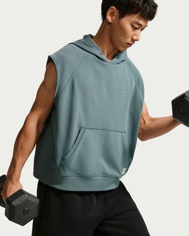 Nike - Áo Hoodie Nam Dri-FIT Fleece Sleeveless Training Hoodie - 2