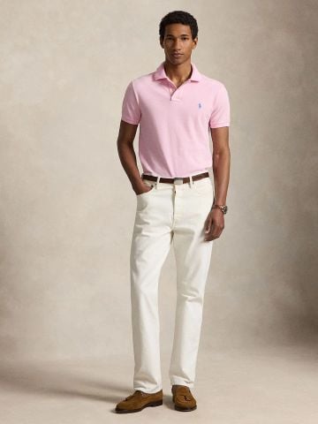 Ralph Lauren - Áo Thun Có Cổ Nam Slim Fit Mesh Polo Shirt