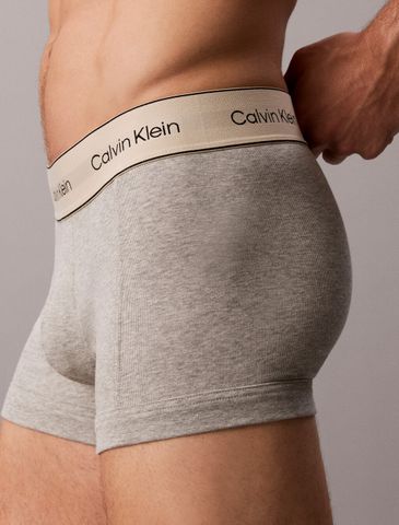 Calvin Klein - Set 3 Quần Lót Nam Heritage Cotton Stretch 3 Pack Trunks - 4