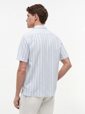 Tommy Hilfiger - Áo Sơ Mi Nam Linen Blend Textured Stripe Short Sleeve Shirt - 2