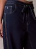 Calvin Klein - Quần Jean Dài Nữ Contrast Stripe Low Rise Baggy