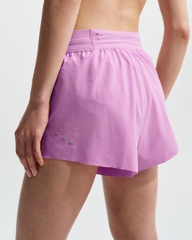 Nike - Quần Ngắn Chạy Bộ Nữ Swift Breathe Women's Dri-FIT Mid-Rise 6.5cm (approx.) Brief-Lined Running Shorts
