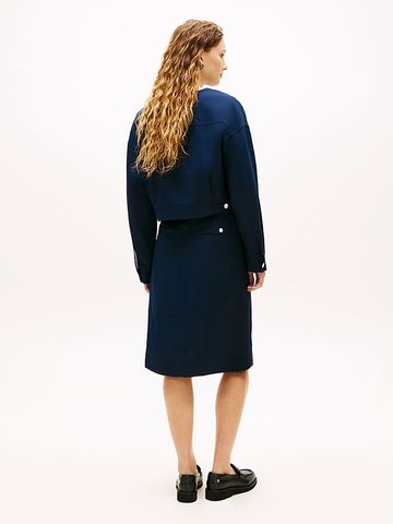 Tommy Hilfiger - Áo Khoác Nữ Tailored Collarless Boxy Short Utility Jacket