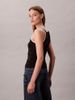 Calvin Klein - Áo ba lỗ dệt kim nữ Contrast Trim Rib Tank Top