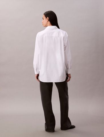 Calvin Klein - Áo sơ mi tay dài nữ Poplin Relaxed Shirt - 3