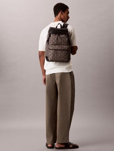 Calvin Klein - Ba Lô Nam Water Repellent Logo Jacquard Backpack - 4