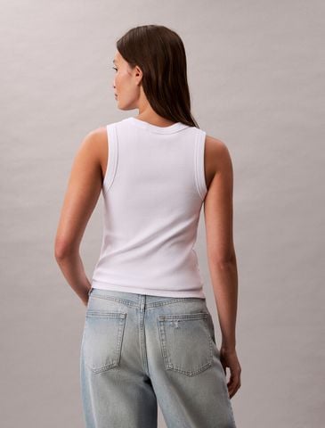 Calvin Klein - Áo ba lỗ nữ Monogram Rib Knit Tank Top