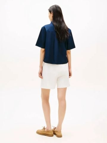 Tommy Hilfiger - Áo Sơ Mi Tay Ngắn Nữ Essential Poplin Short Sleeve Shirts